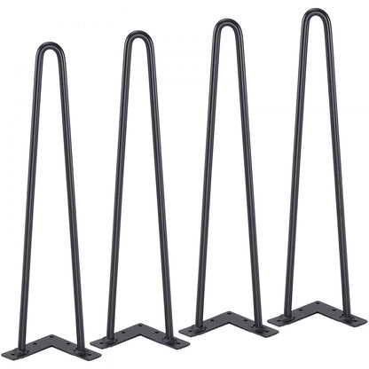 T10569-19 - Sleek 19" Hairpin Legs for Modern Furniture Design