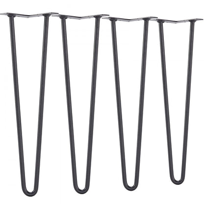 T10569-19 - Sleek 19" Hairpin Legs for Modern Furniture Design