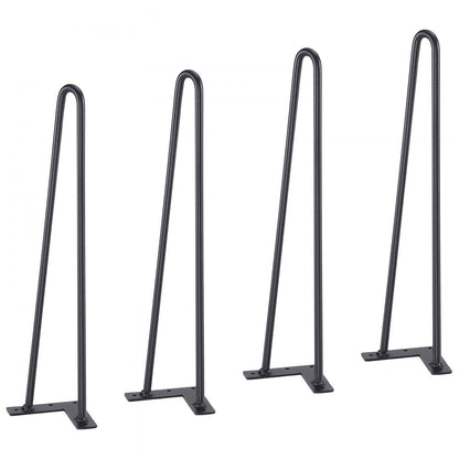 T10569-19 - Sleek 19" Hairpin Legs for Modern Furniture Design