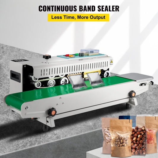 FR900 - Automatic Horizontal Bag Sealer with Adjustable Speed and Temperature