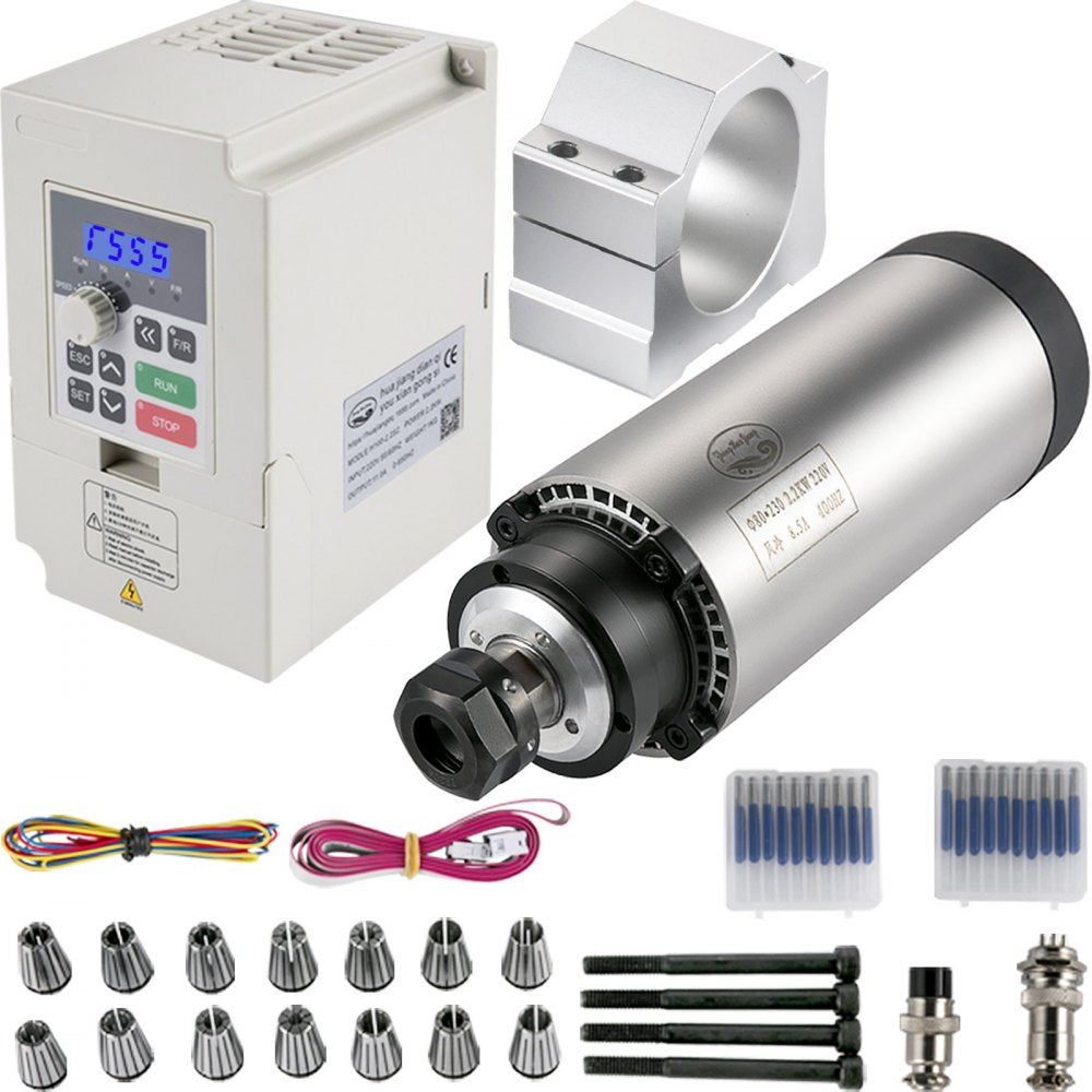 010298669207 - High-Speed CNC Spindle Motor Kit with Variable Frequency Drive