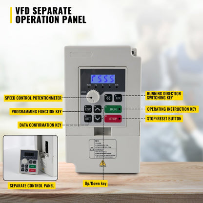 010298669207 - High-Speed CNC Spindle Motor Kit with Variable Frequency Drive