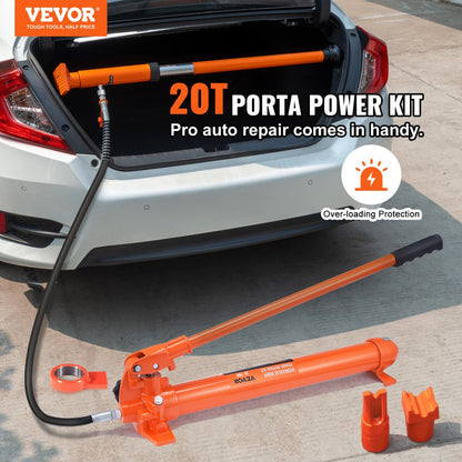 010580480995 - 20 Ton Hydraulic Jack Kit with 5.7" Stroke, Durable Construction