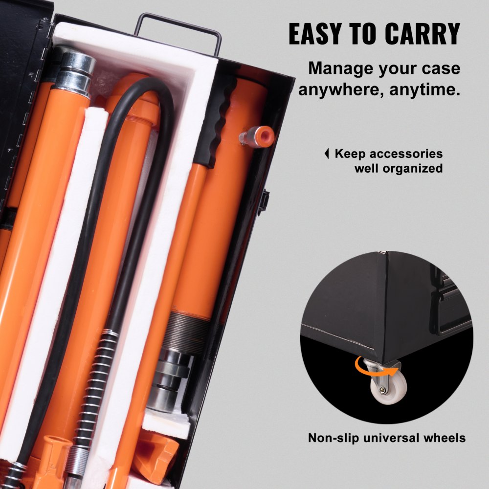 010580480995 - 20 Ton Hydraulic Jack Kit with 5.7" Stroke, Durable Construction