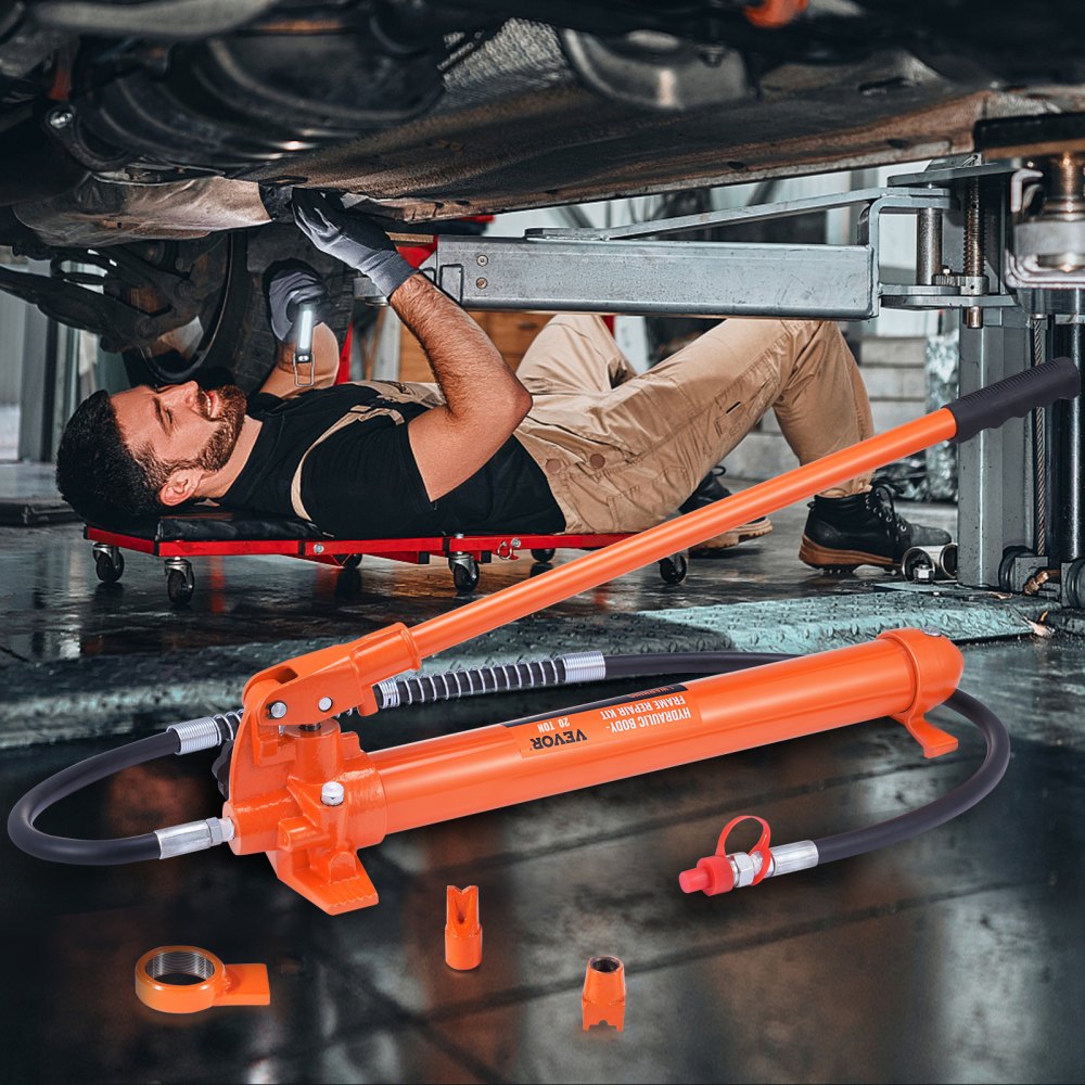 010580480995 - 20 Ton Hydraulic Jack Kit with 5.7" Stroke, Durable Construction