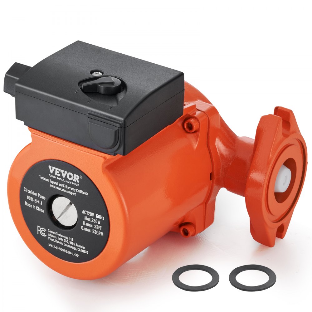 0011-BF4-J - 33 GPM Cast Iron Hot Water Circulator Pump with 3 Speeds