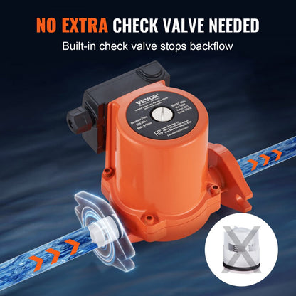 009-BF5-J - 3/4" Circulator Pump for Underfloor Heating, 17 GPM Flow Rate