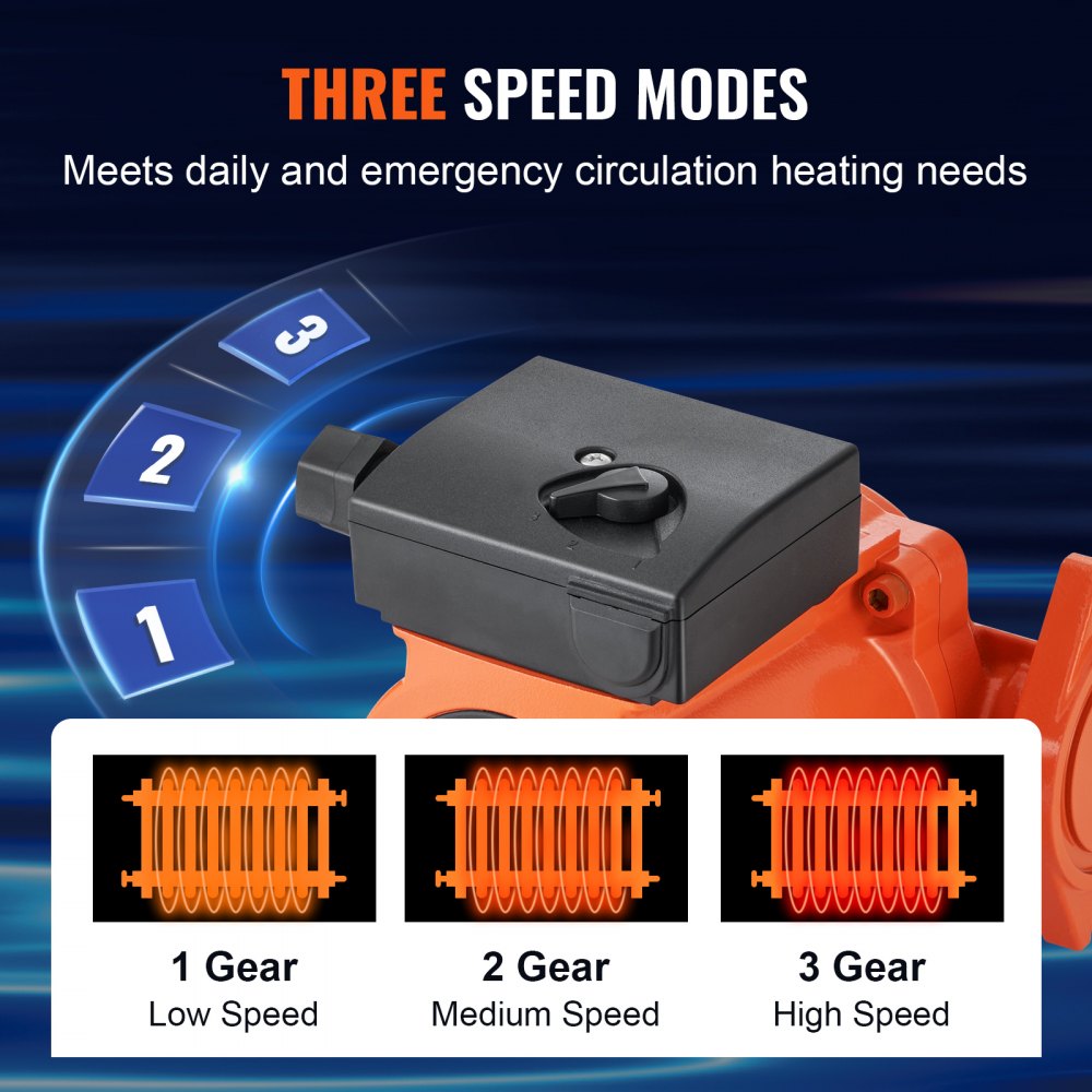 009-BF5-J - 3/4" Circulator Pump for Underfloor Heating, 17 GPM Flow Rate