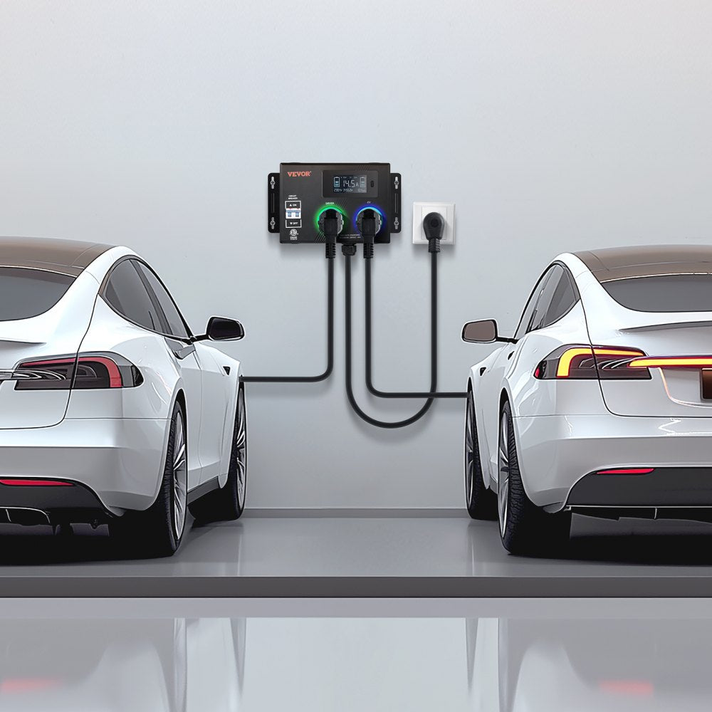 LV01 - ETL Certified NEMA Splitter with LCD Screen for EV Charging