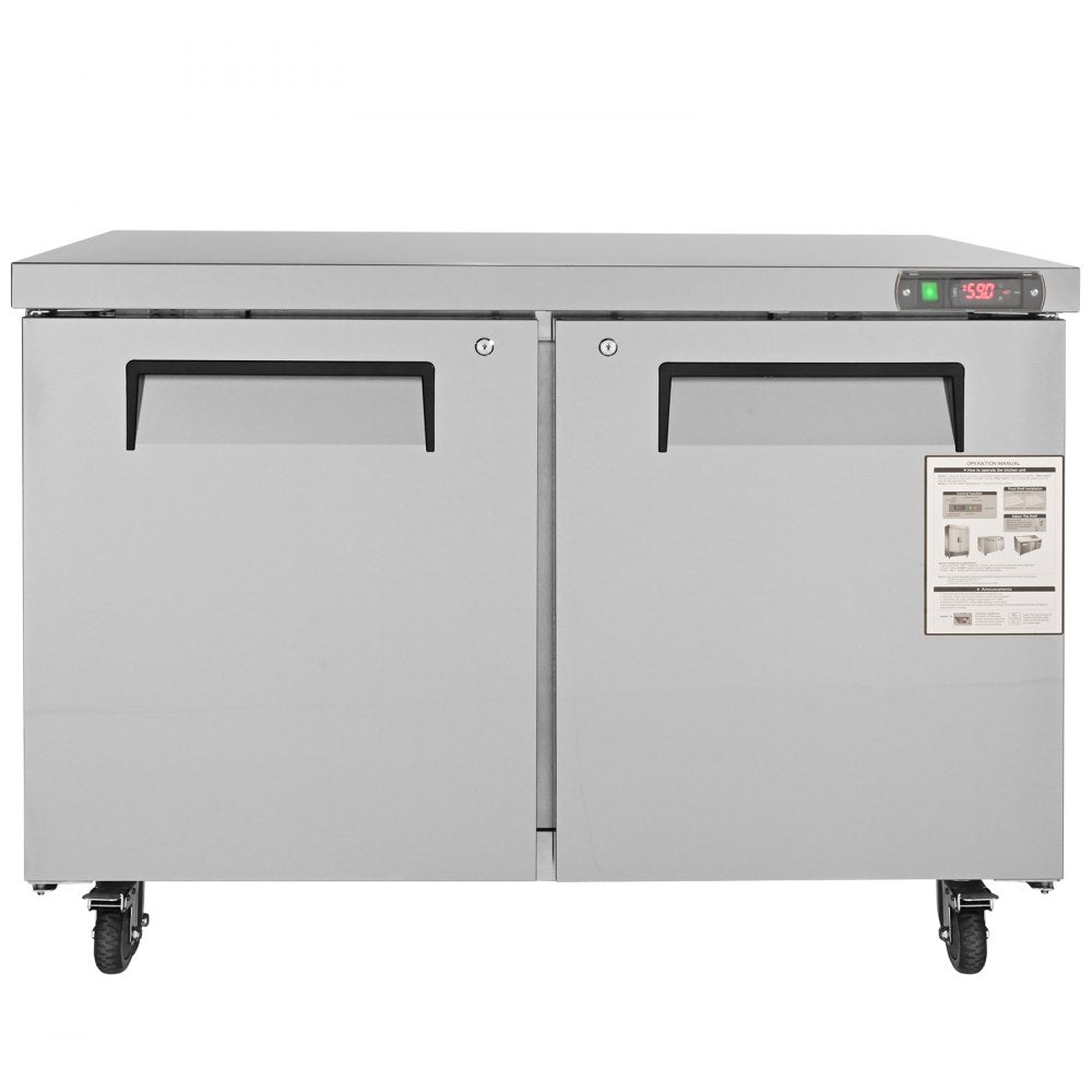 KTR-48B - 12.85 cu ft Stainless Steel Undercounter Refrigerator with Digital Control