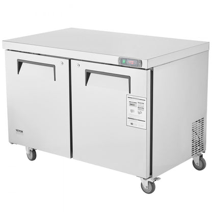 KTF-48B1 - 48" Stainless Steel Frozen Prep Table with LED Temperature Control