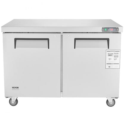 KTF-48B1 - 48" Stainless Steel Frozen Prep Table with LED Temperature Control