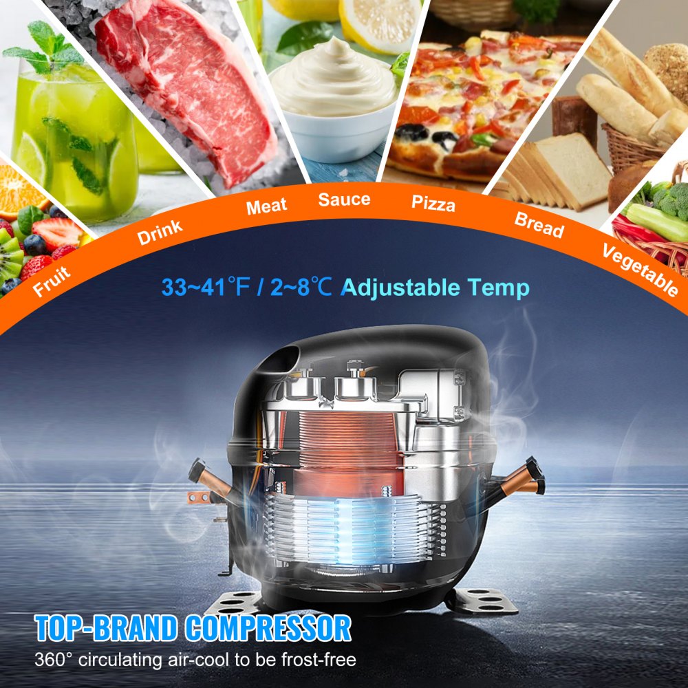 KTR-60B1 - 60" Stainless Steel Refrigerated Prep Table with LED Control