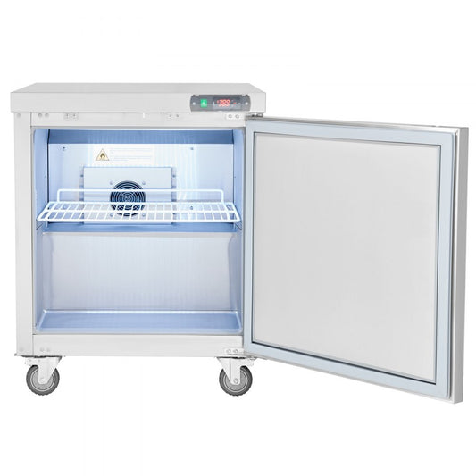 KTF-27B1 - 28" Stainless Steel Frozen Prep Table with Dual-Zone Storage