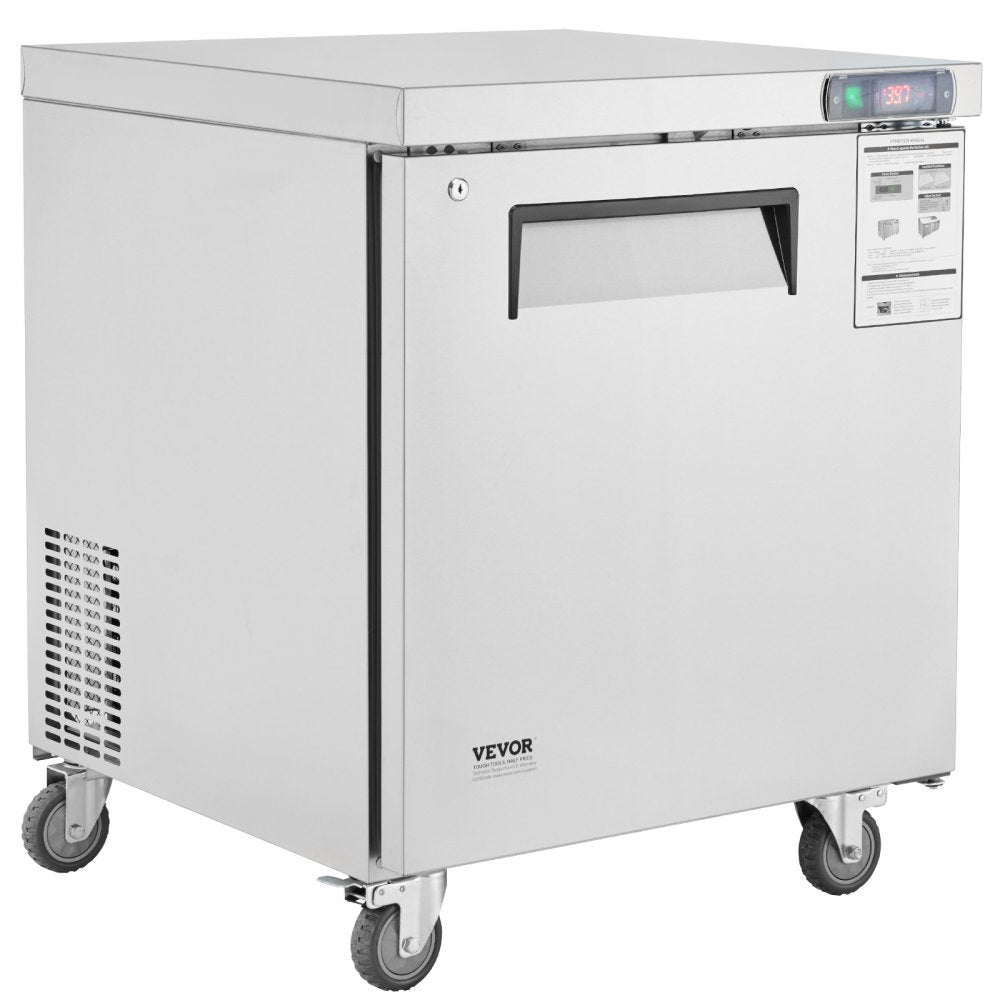 KTF-27B1 - 28" Stainless Steel Frozen Prep Table with Dual-Zone Storage