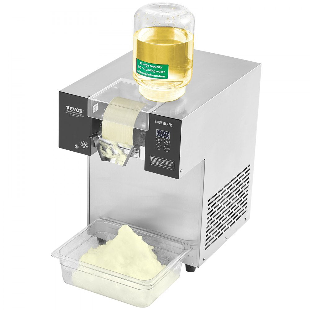 QLX100F2-1 - Fast 1200W Ice Machine for Milkshake & Snowflake Ice