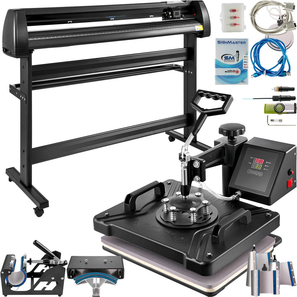 010142242550 - 53" Vinyl Cutter & 12" x 15" Heat Press Combo