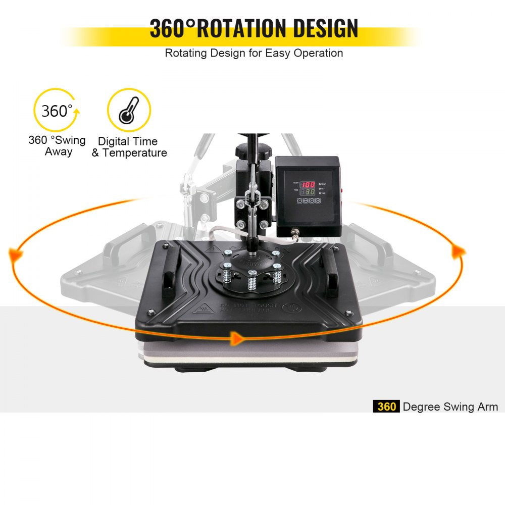 010707800481 - 12" x 15" Heat Press & 14" Vinyl Cutter Kit