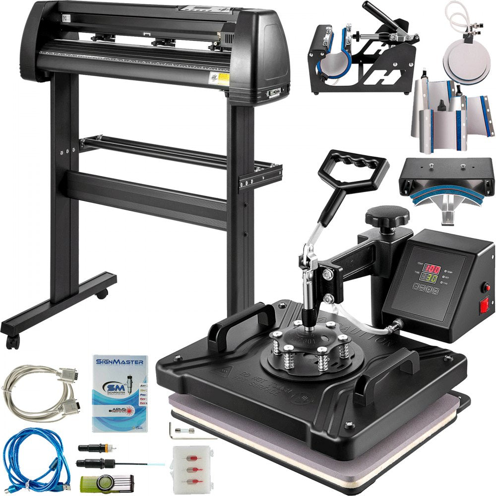 010263547281 - 28" Vinyl Cutter & 12"x15" Heat Press Combo Kit