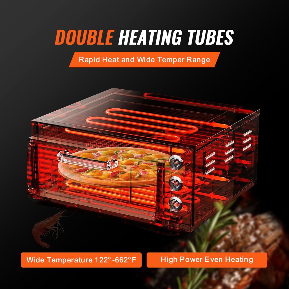 FY-EP-1 - 16-Inch Stainless Steel Pizza Oven with Precise Temperature Control