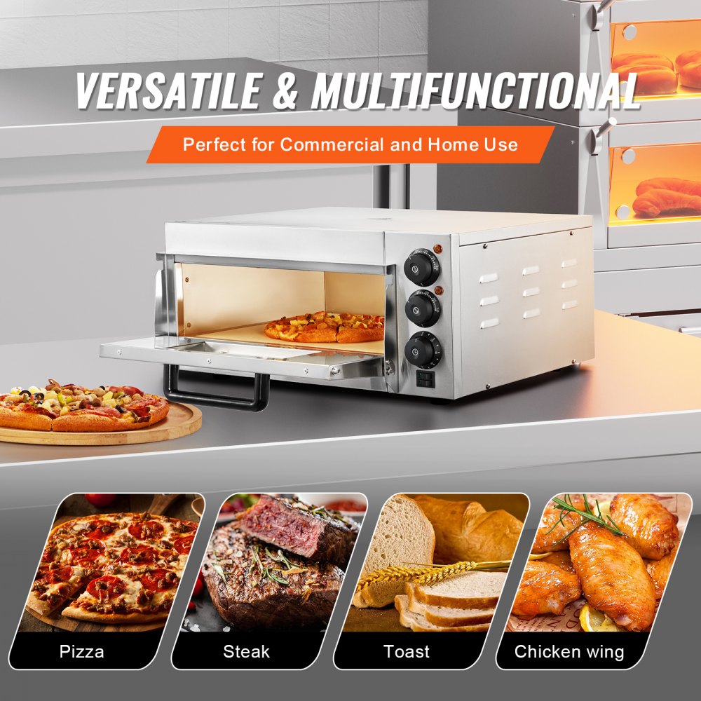 FY-EP-1 - 16-Inch Stainless Steel Pizza Oven with Precise Temperature Control