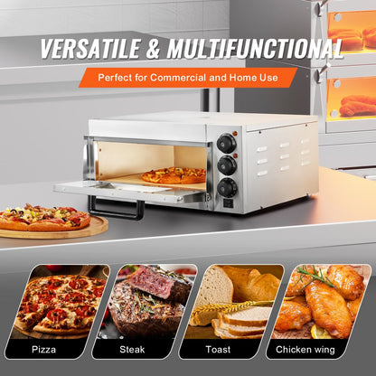 FY-EP-1 - 16-Inch Stainless Steel Pizza Oven with Precise Temperature Control
