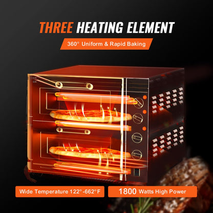 FY-1EP-2 - 14" Electric Pizza Oven with Precise Temperature Control