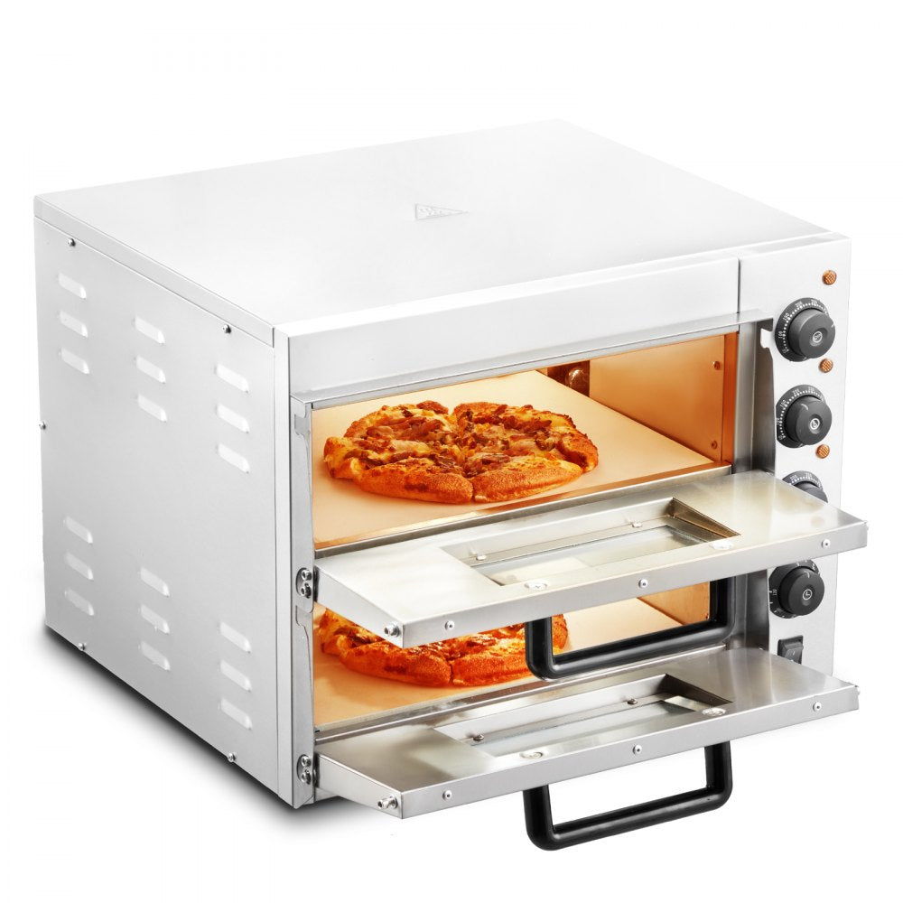 FY-EP-2 - 16" Stainless Steel Electric Pizza Oven with Precise Temp Control