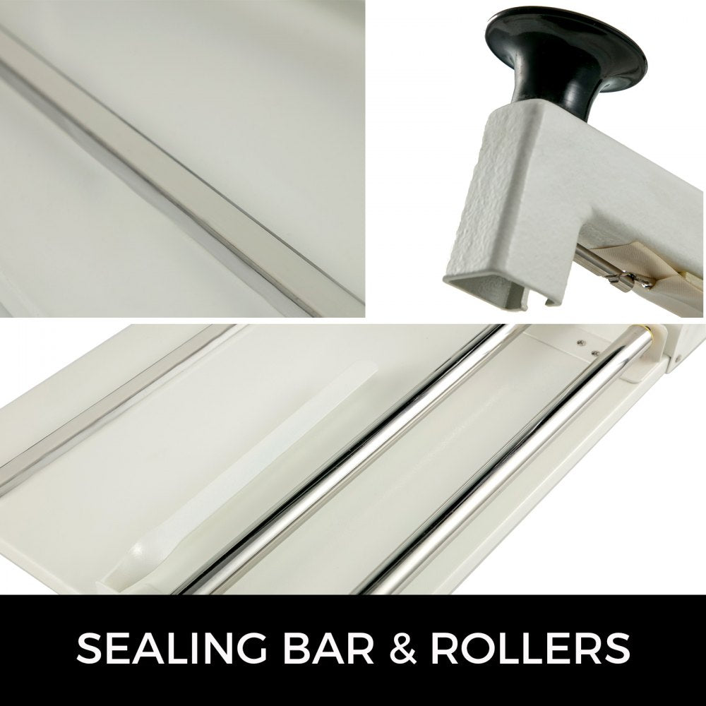 010684450558 - 18" Iron Shrink Wrap Sealer with Hot Air Gun & Film
