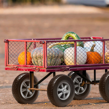 CJPU0079 - 10" Solid PU Run-Flat Tires for Heavy Loads, No Flats