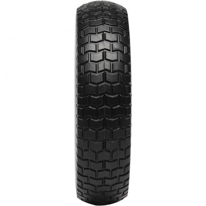 CJPU0079 - 10" Solid PU Run-Flat Tires for Heavy Loads, No Flats