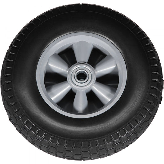 CJPU0079 - 10" Solid PU Run-Flat Tires for Heavy Loads, No Flats