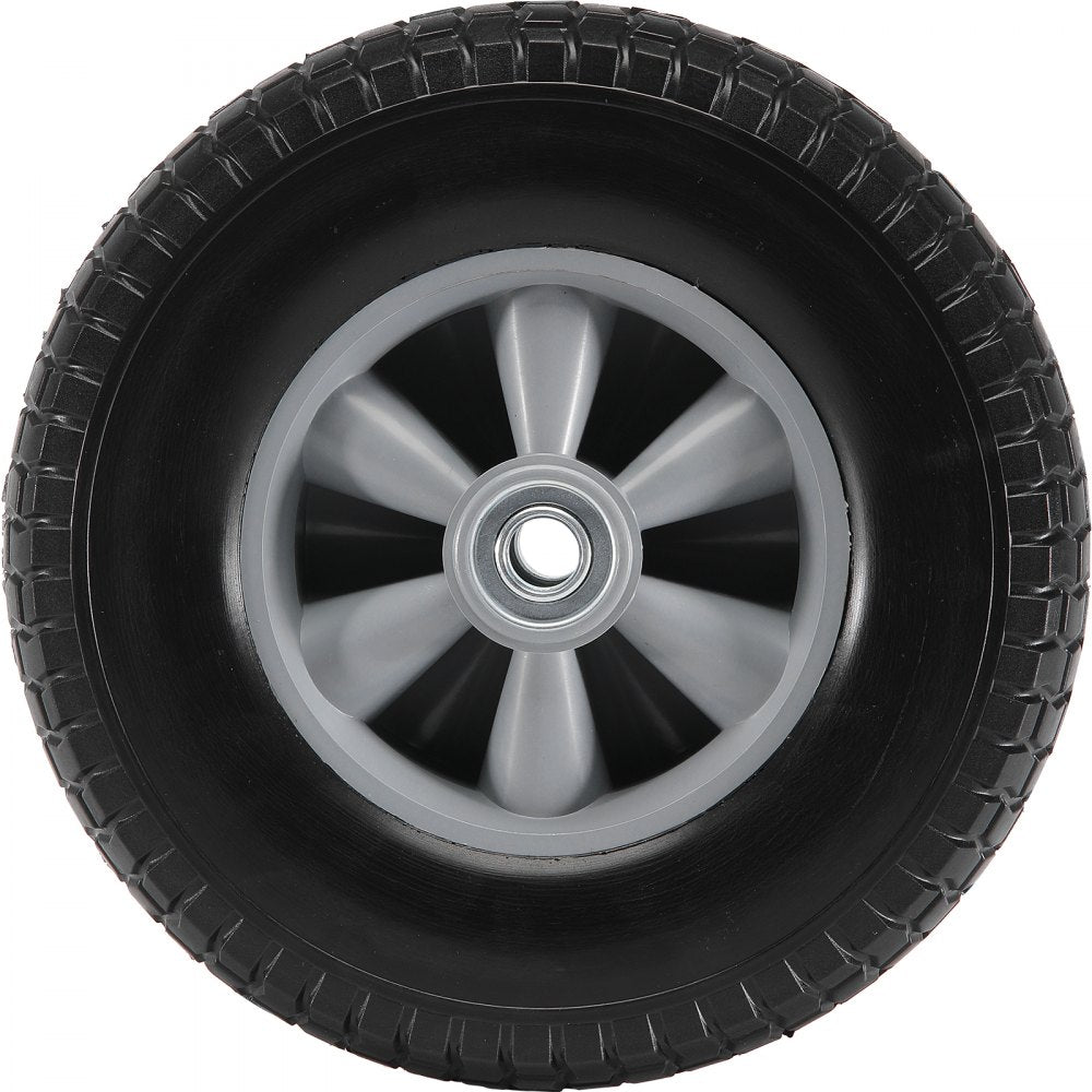 CJPU0079 - 10" Solid PU Run-Flat Tires for Heavy Loads, No Flats