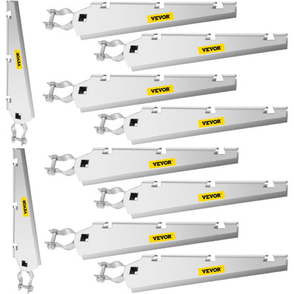 010158204762 - Galvanized Barbed Wire Arm Set of 10 for Fence Height
