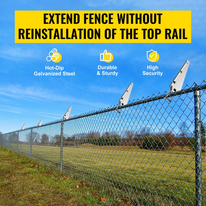 010158204762 - Galvanized Barbed Wire Arm Set of 10 for Fence Height