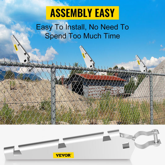 010158204762 - Galvanized Barbed Wire Arm Set of 10 for Fence Height