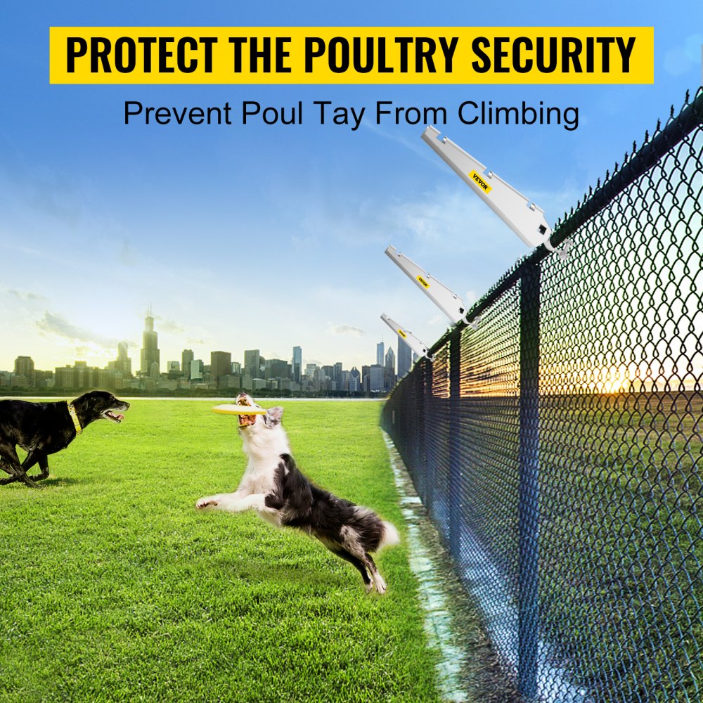 010158204762 - Galvanized Barbed Wire Arm Set of 10 for Fence Height