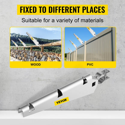 010158204762 - Galvanized Barbed Wire Arm Set of 10 for Fence Height