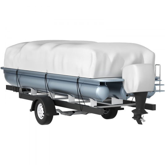 25-28 FT Pontoon Boat Cover - Durable 600D Oxford Fabric with Secure Fit