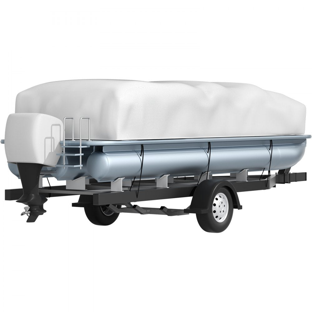 25-28 FT Pontoon Boat Cover - Durable 600D Oxford Fabric with Secure Fit