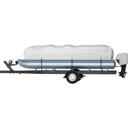 25-28 FT Pontoon Boat Cover - Durable 600D Oxford Fabric with Secure Fit