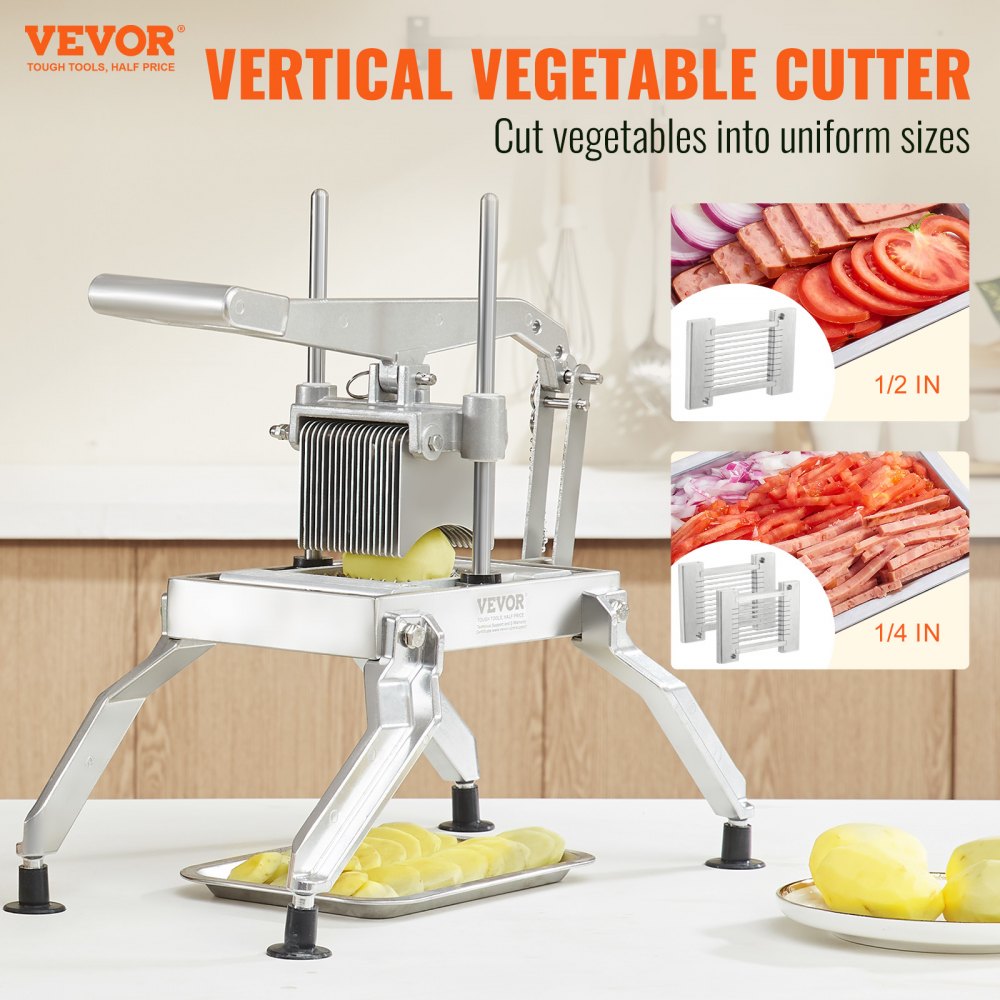 AY460-2 - 420J1 Stainless Steel Vegetable Slicer for 1/4" & 1/2" Cuts