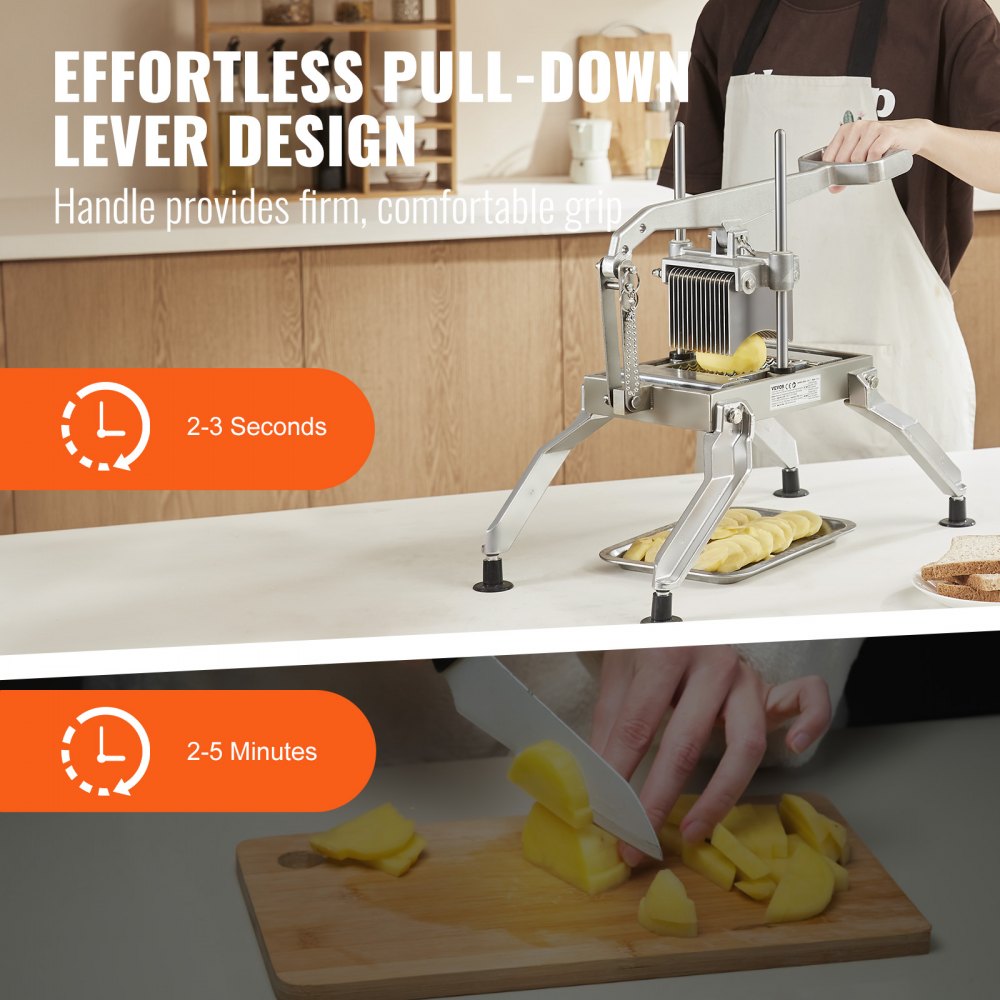 AY460-2 - 420J1 Stainless Steel Vegetable Slicer for 1/4" & 1/2" Cuts