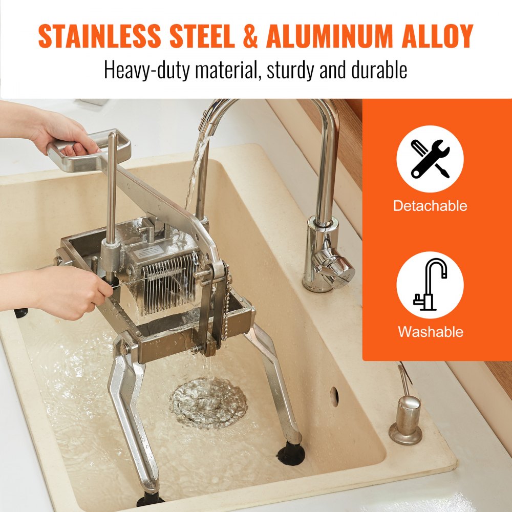 AY460-2 - 420J1 Stainless Steel Vegetable Slicer for 1/4" & 1/2" Cuts