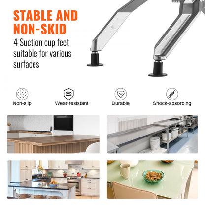 AY460-1 - Professional Stainless Steel Vegetable Slicer with Adjustable 3/8" & 3/16" Blades