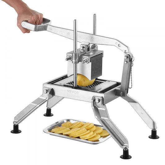 AY460-1 - Professional Stainless Steel Vegetable Slicer with Adjustable 3/8" & 3/16" Blades