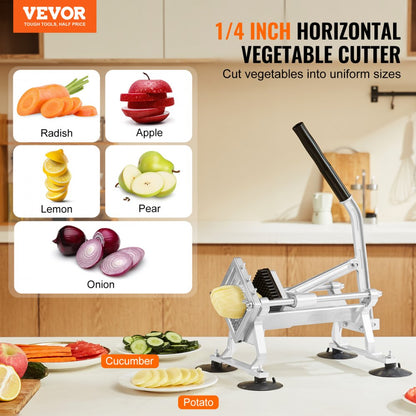 AY440-2 - Stainless Steel 1/4-Inch Vegetable Slicer for Precise Cutting