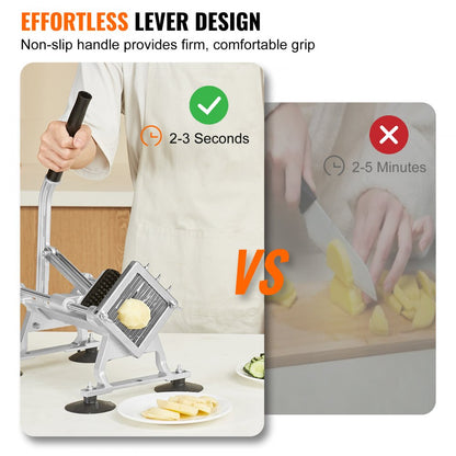 AY440-2 - Stainless Steel 1/4-Inch Vegetable Slicer for Precise Cutting
