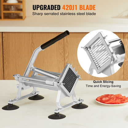 AY440-2 - Stainless Steel 1/4-Inch Vegetable Slicer for Precise Cutting