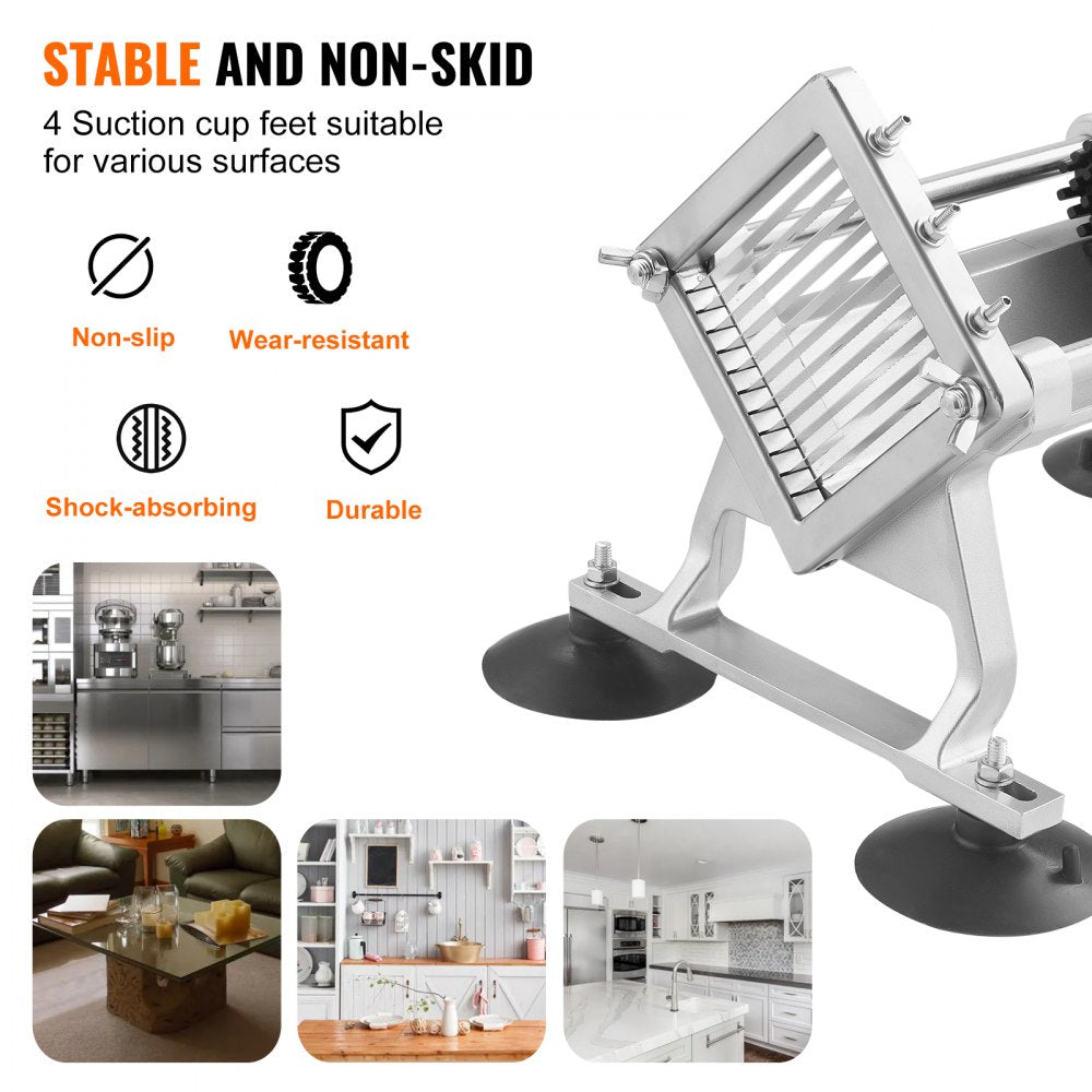 AY440-2 - Stainless Steel 1/4-Inch Vegetable Slicer for Precise Cutting